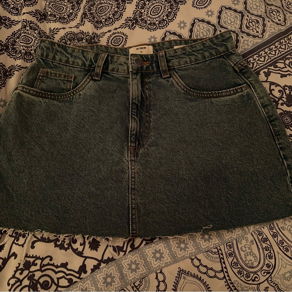 Denim Mini Skirt